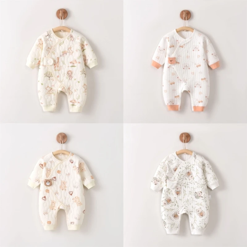 Baby Clothing Patterns Free - Cartoon Pattern Romper for 0-1Month Baby