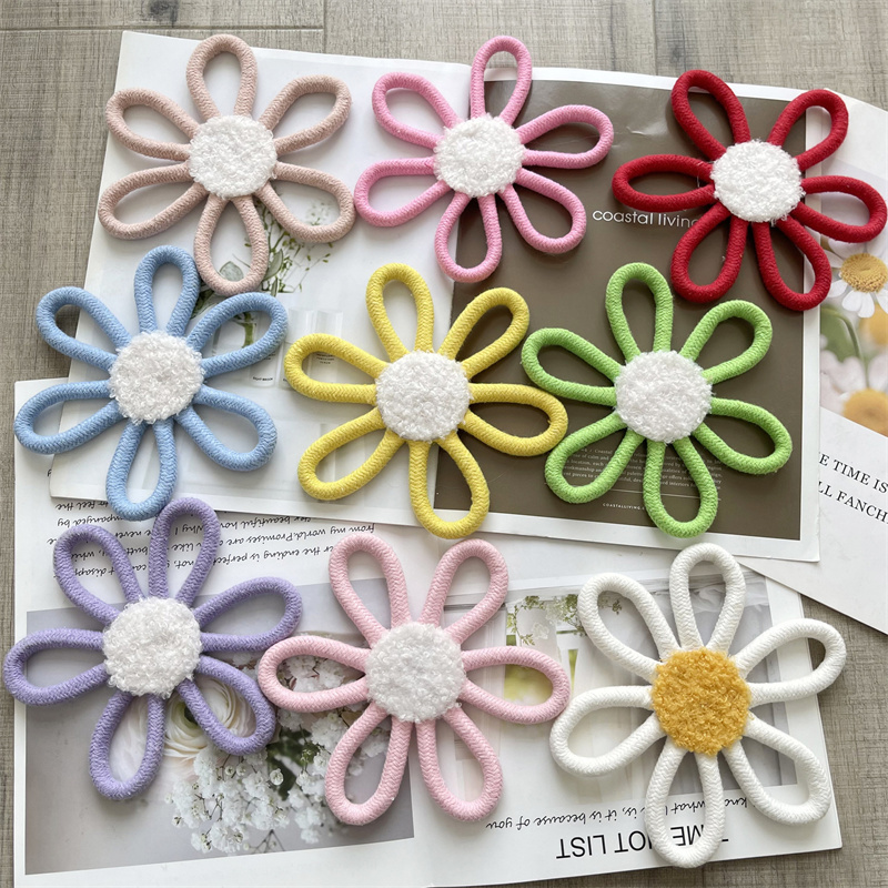 Baby Clothing Material - Cotton Rope Woven Daisy Flower Wall