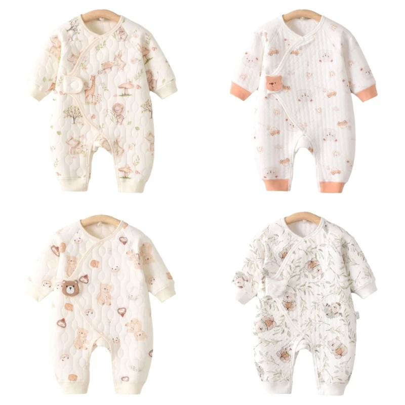 Cartoon Pattern Romper for 0-1 - Baby Clothing Patterns Free ulasan dan harga