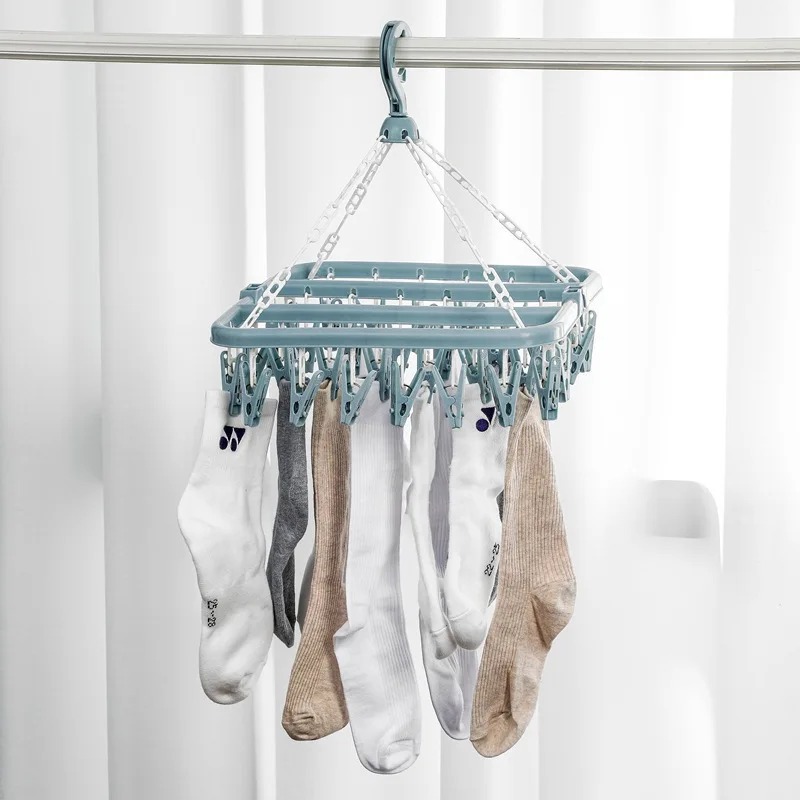 Clothes Drying Hanger with 32  - Baby Clothing Hanging Rack ulasan dan harga