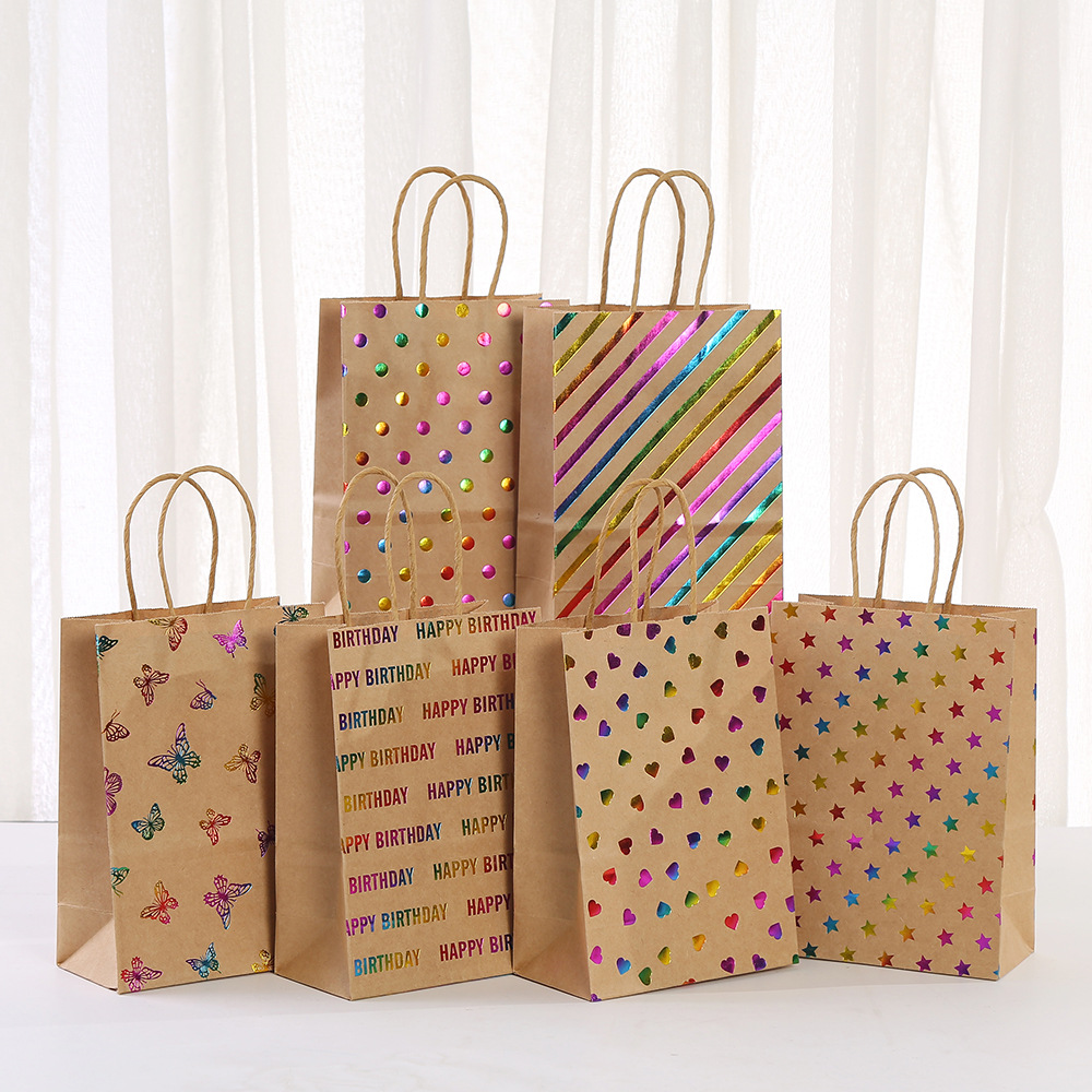 30pcs Stripe Kraft Paper Gift  - Baby Clothing Event ulasan dan harga