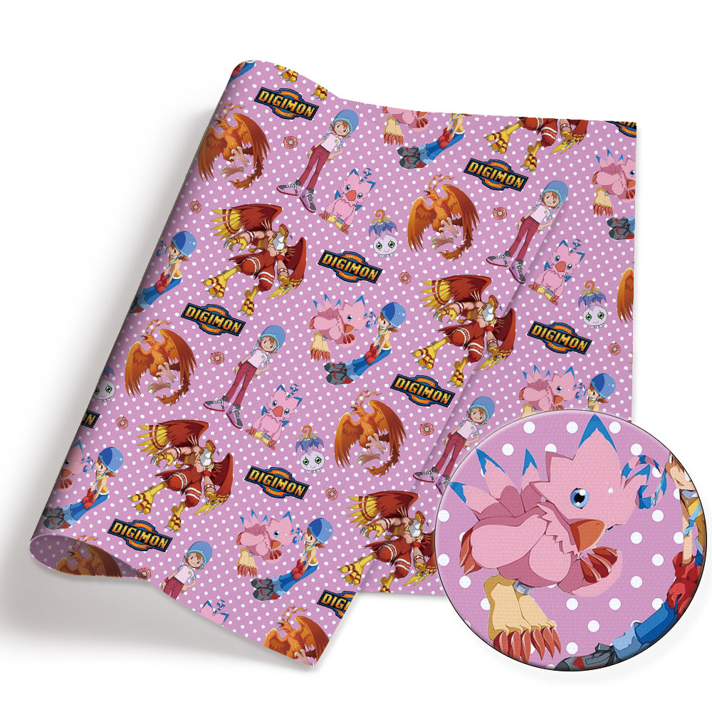 Digimon Cartoon Fabric 140cm H - Baby Clothing Material ulasan dan harga