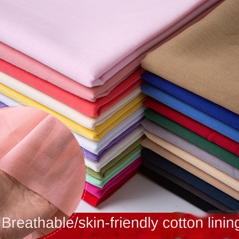 100% Cotton Lining Fabric 100x - Baby Clothing Material ulasan dan harga