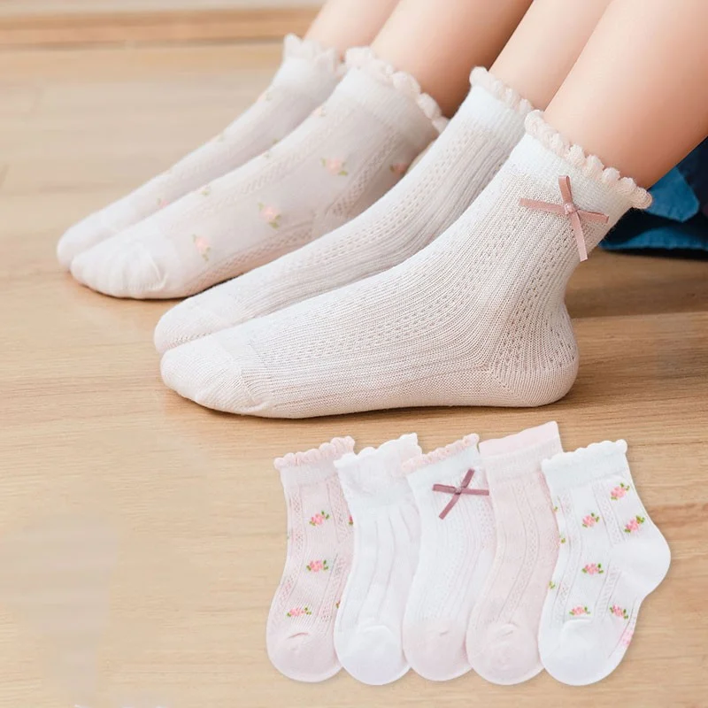Kids Socks 5 Pairs/Lot Spring  - Baby Clothing Patterns Free ulasan dan harga