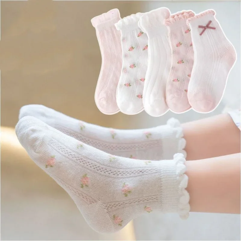 Kids Socks 5 Pairs/Lot Spring  - Baby Clothing Patterns Free ulasan dan harga