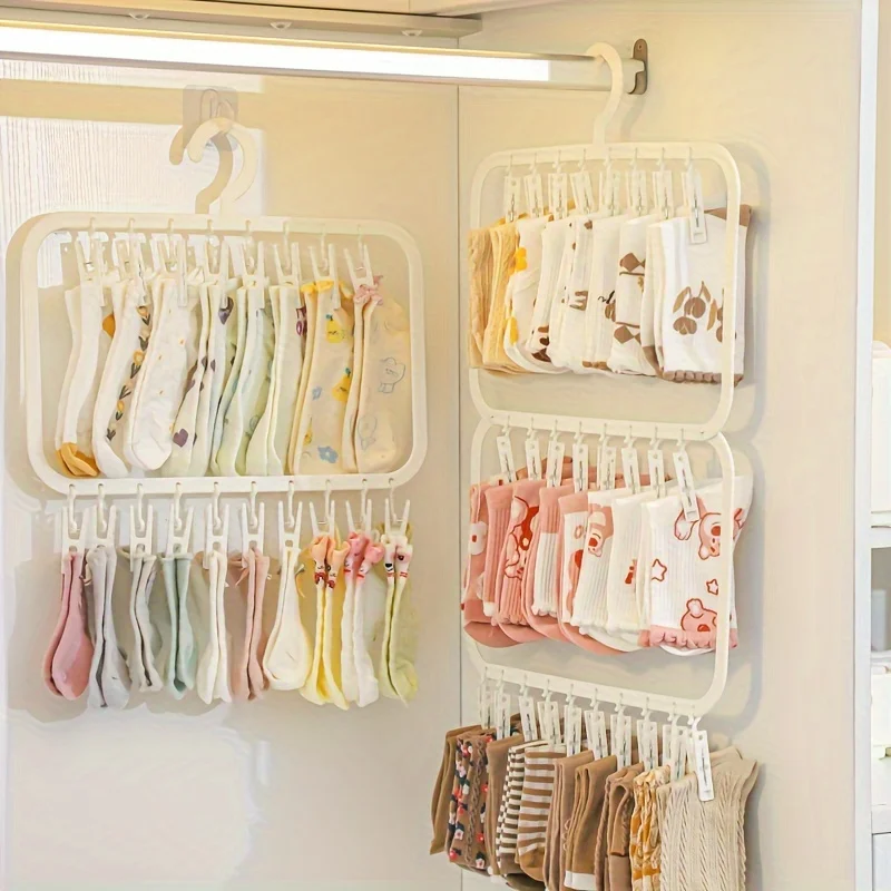 Household Multi-clip Baby Hang - Baby Clothing Hanging Rack ulasan dan harga