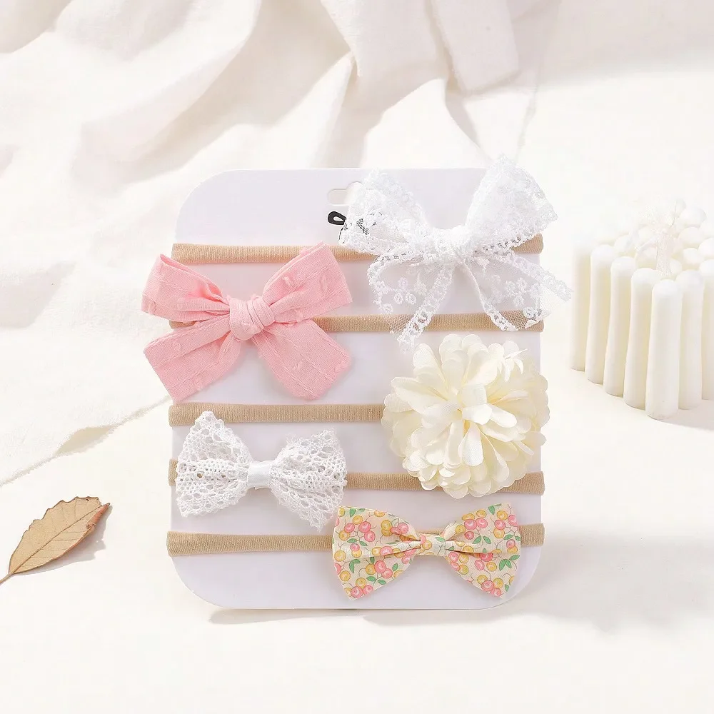 5Pcs/Set Baby Elastic Headband - Baby Clothing Gift Set ulasan dan harga