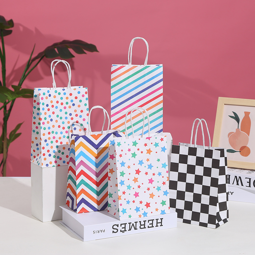 30pcs Stripe Kraft Paper Gift  - Baby Clothing Event ulasan dan harga