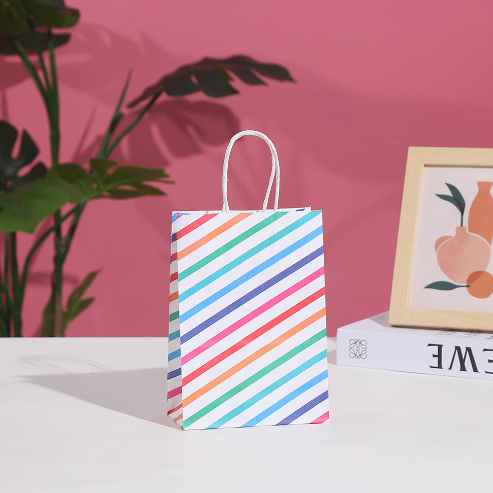 30pcs Stripe Kraft Paper Gift  - Baby Clothing Event ulasan dan harga
