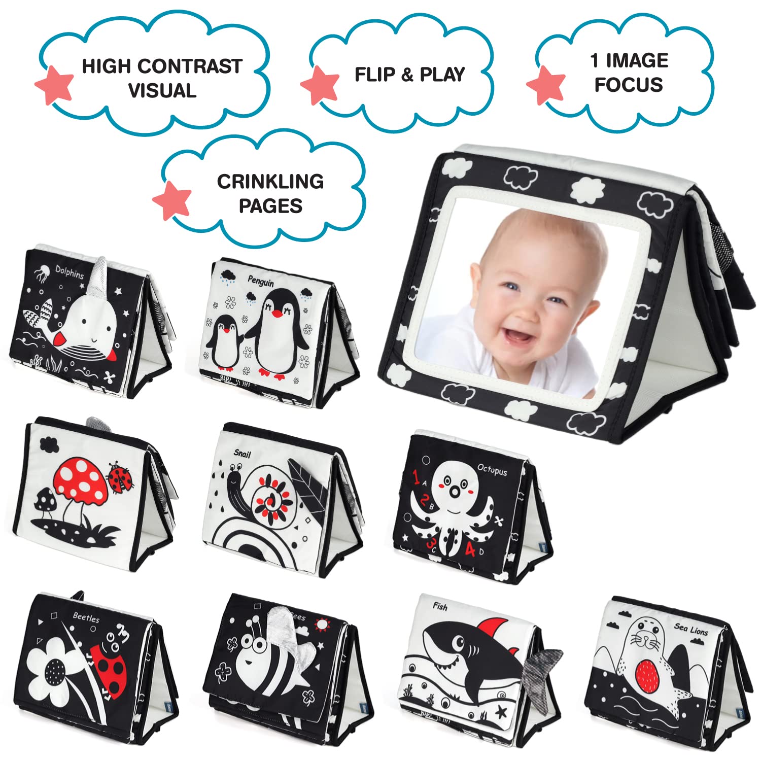 Tummy Time Mirror for Babies B - Baby Clothing Gift Set ulasan dan harga