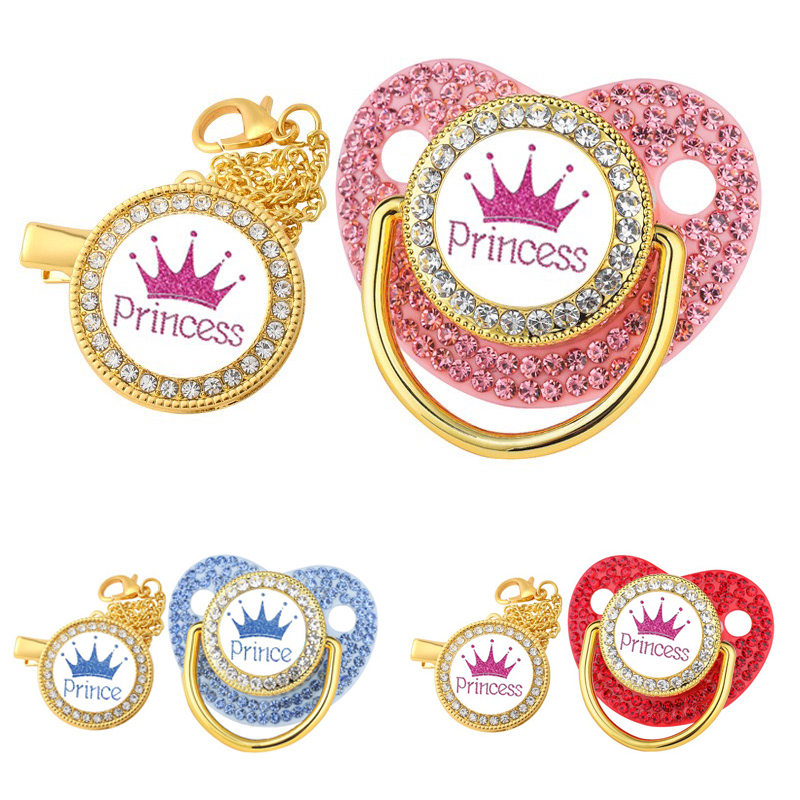 Luxury Crown Pacifier Clip Cha - Baby Clothing Gift Set ulasan dan harga