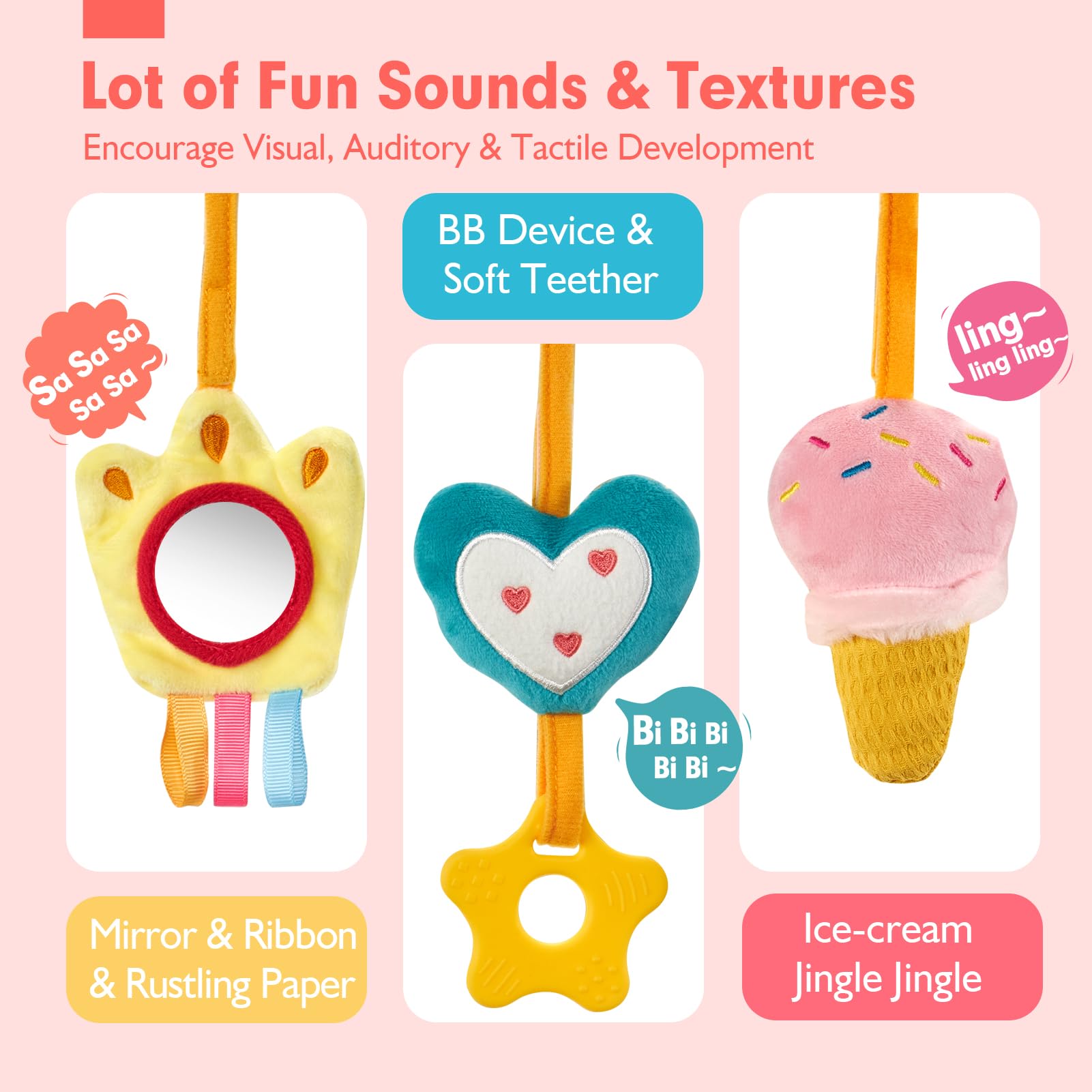 Car Seat Toys for Babies Rattl - Baby Clothing Gift Set ulasan dan harga