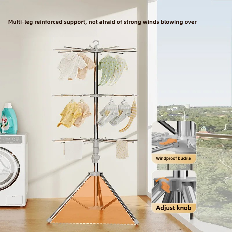 Baby Clothes Drying Rack-Folda - Baby Clothing Hanging Rack ulasan dan harga